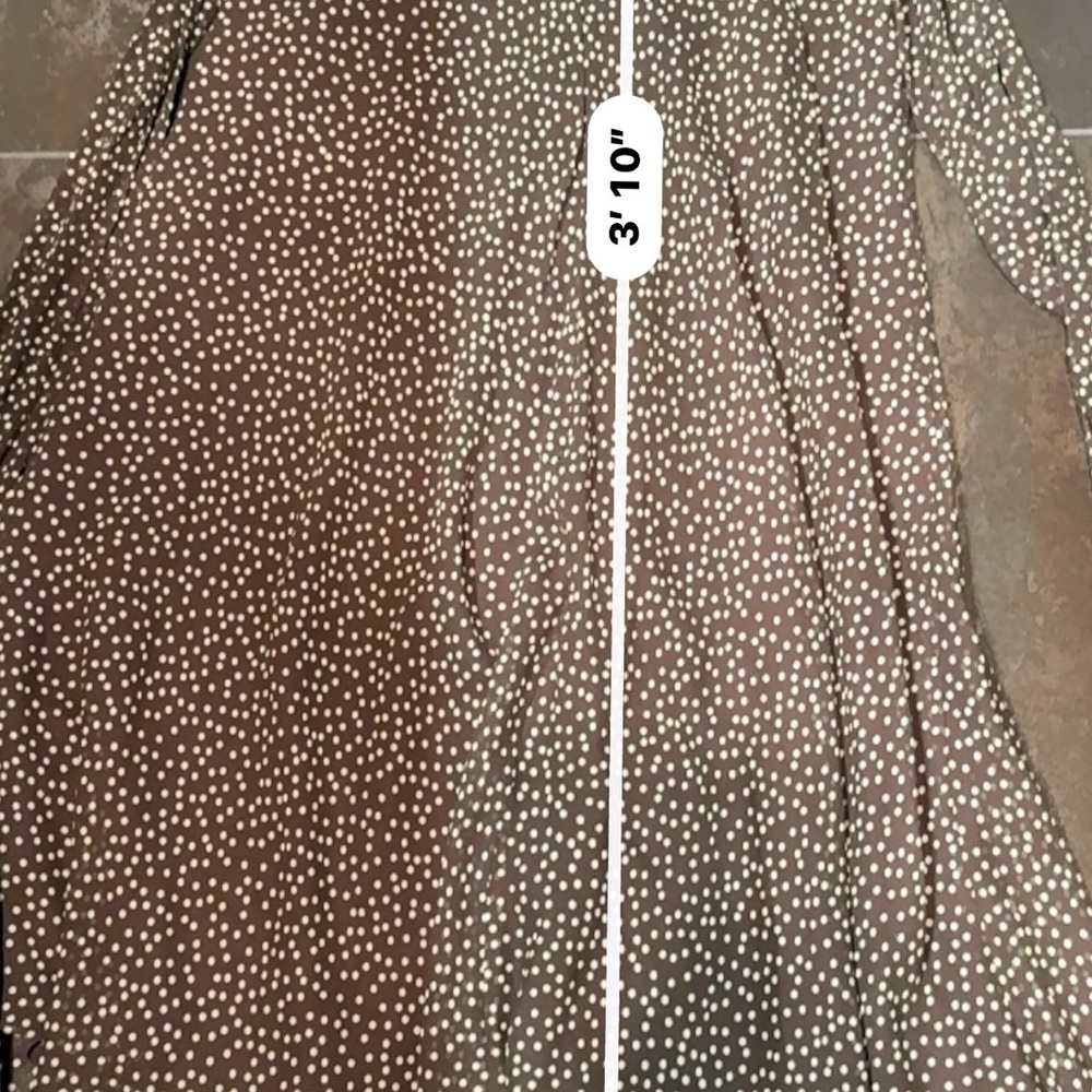 Adrianna Papell Brown and White Midi Dress - Picture 11 of 12